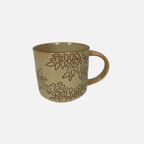 Starbucks 2013 Brown Embossed Engraved Fall Leaves Collectors Coffee Tea Mug - Picture 2 of 10